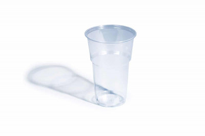 Plastic cups 550 cc funs 25 pcs transparent