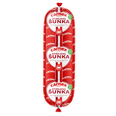 Squeezed ham in Carnex wrapper