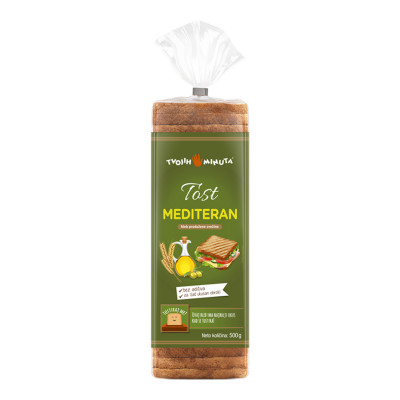 Toast Integrale Bread With Olive Oil 500 g Tvojih 5 Minuta