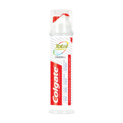 Toothpaste total whitening pump 100ml colgate