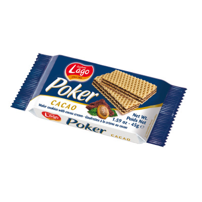 Wafer with cocoa filling 45 g Lago
