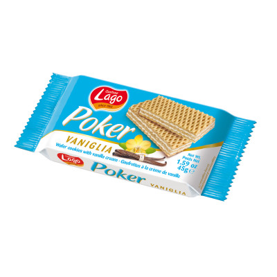 Wafer with vanilla filling 45 g Lago