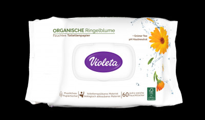 Wet toilet paper sensitive 60 pcs Violeta