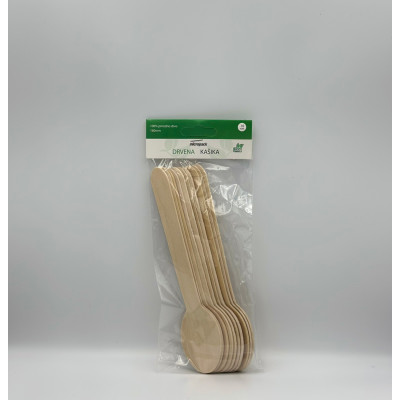 Wooden spoon 160mm 10pcs Blister Micropack